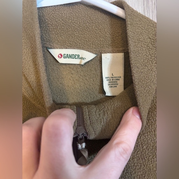 Men's Brown Quarter-Zip Sweater AND pants - Picture 2 of 4